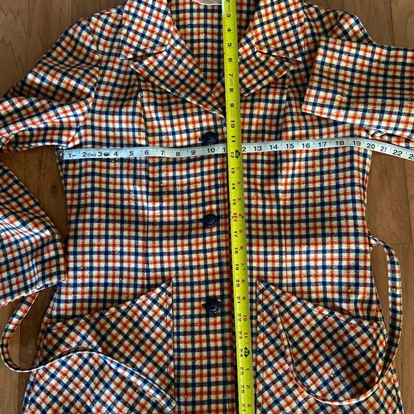 Pendleton Vintage Plaid 100% Wool Button Front Belted 49er Jacket - Picture 4 of 10